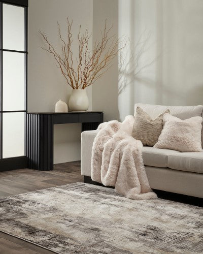 Floor Rug - Juniper Taupe/Black (160 x 230cm) - OLLO