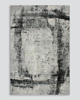 Floor Rug - Quinn Ivory/Black (160 x 230cm) - OLLO