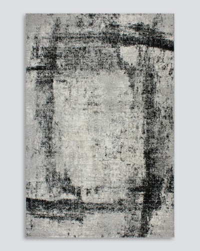 Floor Rug - Quinn Ivory/Black (200 x 290cm) - OLLO