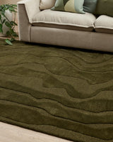 Floor Rug - Mira Olive (200 x 290cm) - OLLO