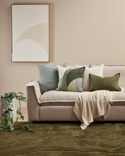 Floor Rug - Mira Olive (200 x 290cm) - OLLO