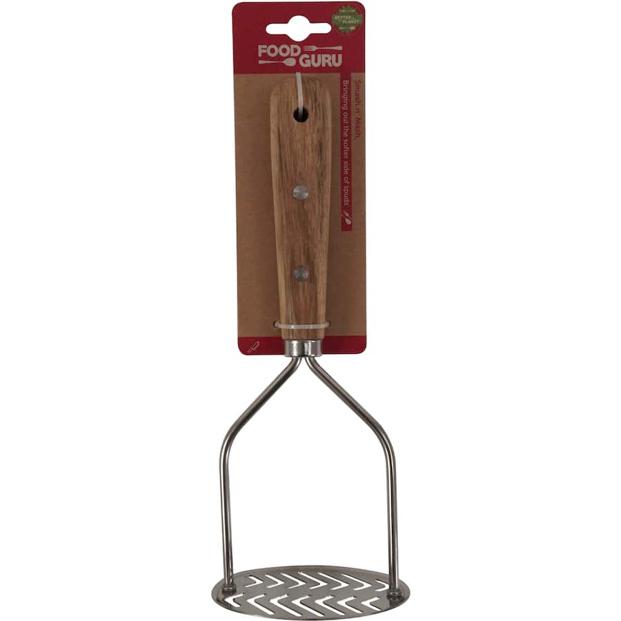 Food Guru Masher Stainless Steel/acacia Handle