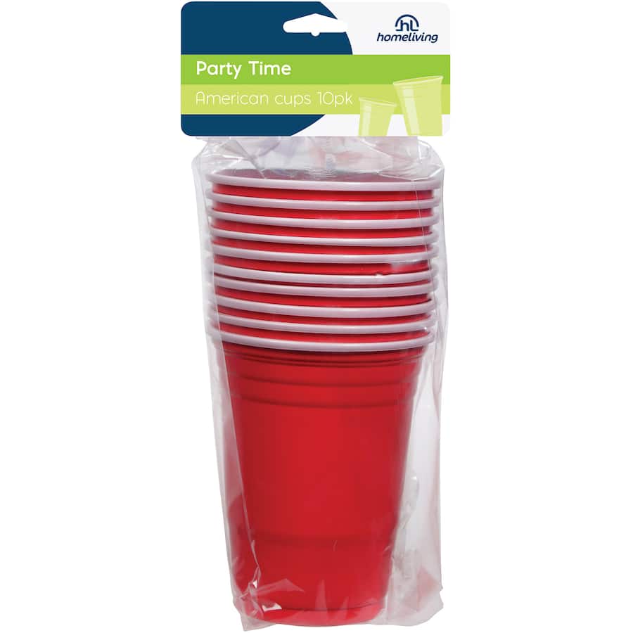 Homeliving Cups American Party 510ml - 10pack