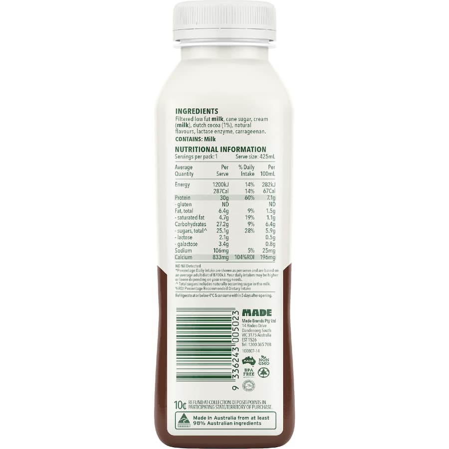 Rokeby Protein Protein Smoothie Dutch Chocolate 425mL