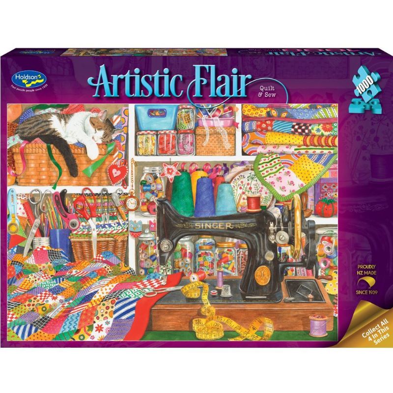 Holdson Puzzle - Artistic Flair, 1000pc (Quilt & Sew)