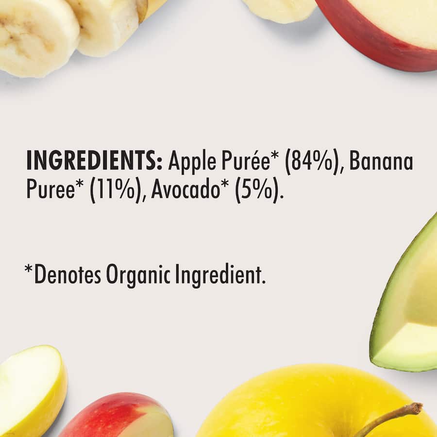 Wattie's Organic Baby Food 6+ Months Apple Banana & Avocado