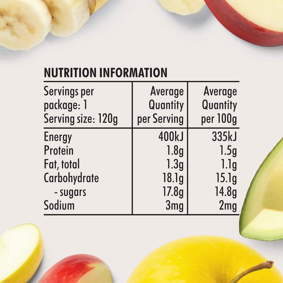 Wattie's Organic Baby Food 6+ Months Apple Banana & Avocado