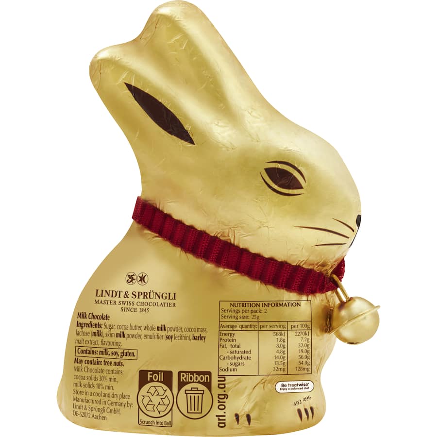 Lindt Milk Chocolate Gold Bunny