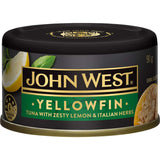 John West Tuna Yellowfin Lemon & Herbs Tear tab can 90g