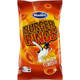 Bluebird Burger Rings Corn Snacks Full On Flavour - 120g