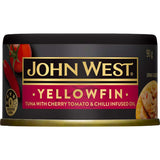 John West Tuna Yellowfin Tomato & Chilli Tear tab can 90g