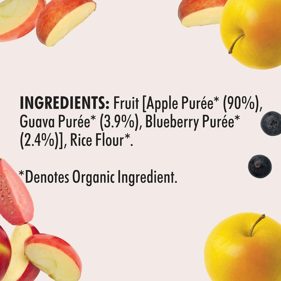 Wattie's Organic Baby Food 4-6+ Months Apple Medley Pouch 120g