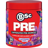 Bsc Pre Workout Powder Pre Caffeinated Grape Ice Pop 300g