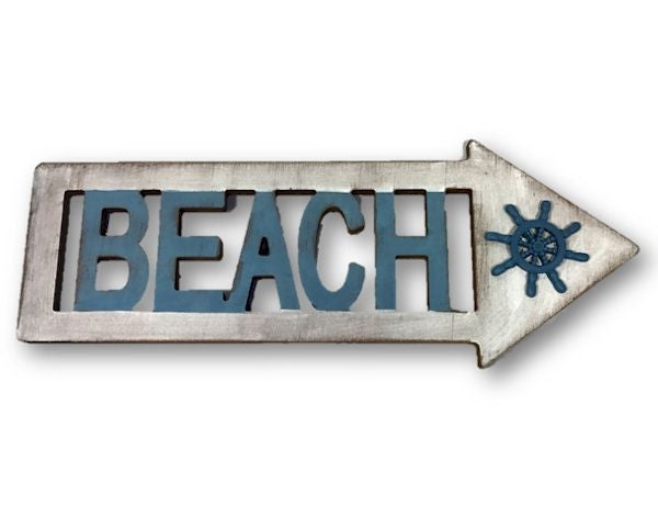 Wall Hanging  - Beach - 40 x 15.5 x 0.8 cm