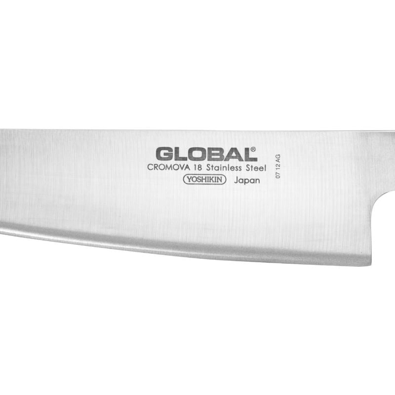 Global Classic GS-98 Cook's Knife (18cm) with stainless steel blade, perfect for slicing and dicing with precision.