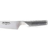 Global Classic 21cm Carving Knife with a razor-sharp blade for effortless slicing of meats, designed for chefs and home cooks.