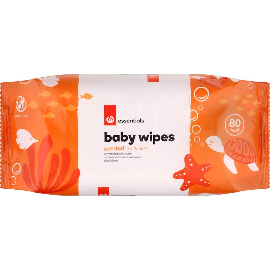 Essentials Baby Wipes Scented 80pack