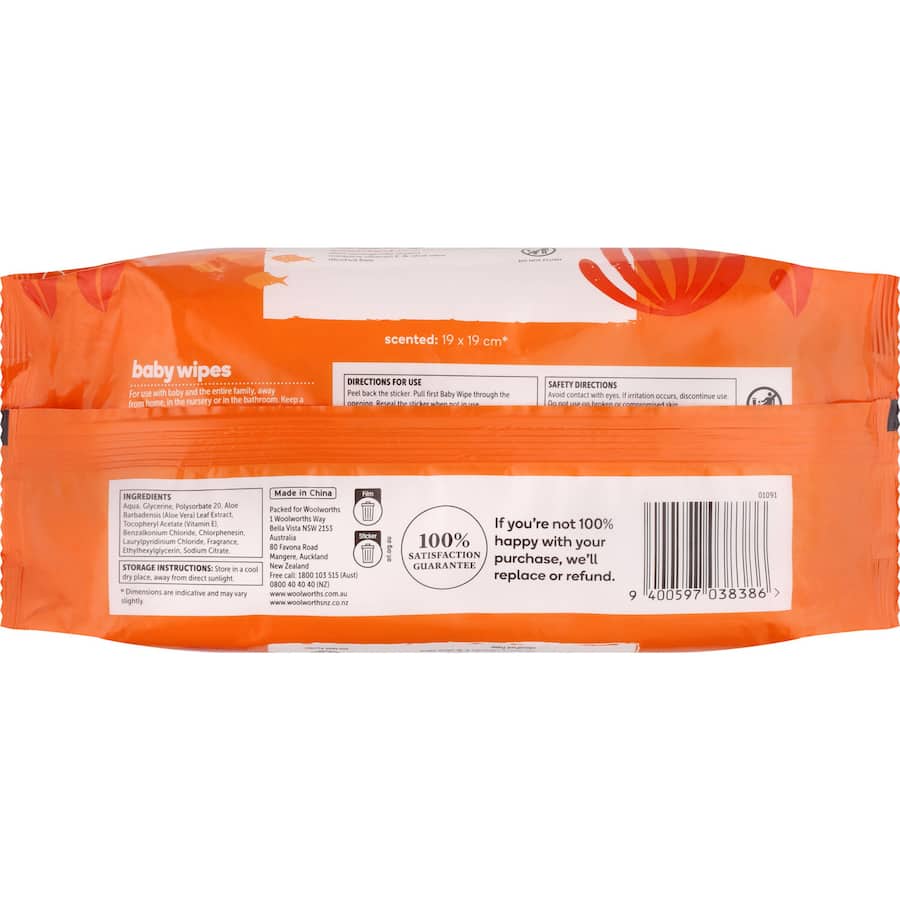 Essentials Baby Wipes Scented 80pack