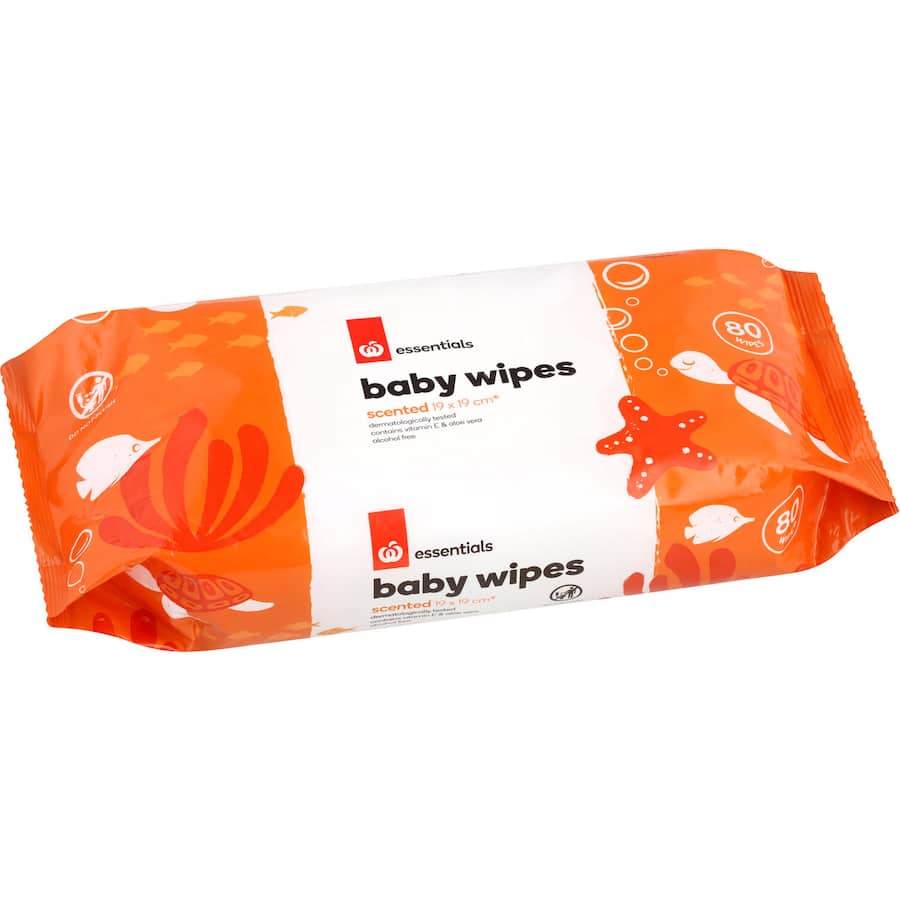 Essentials Baby Wipes Scented 80pack