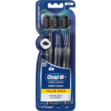 Oral B Toothbrush Cross Action Charcoal 3pack