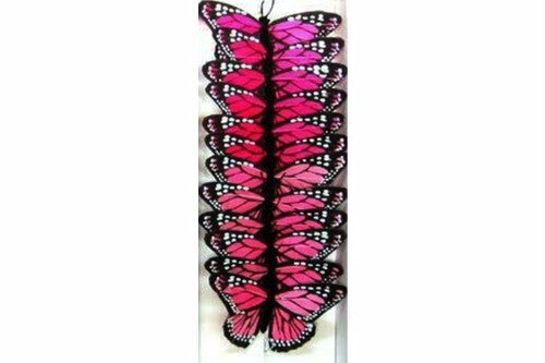 Feather Butterfly Pink x 12