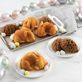 Nordic Ware Baby Bunny Cake Pan in toffee color, designed for charming bunny-shaped cakes for spring celebrations and gatherings.