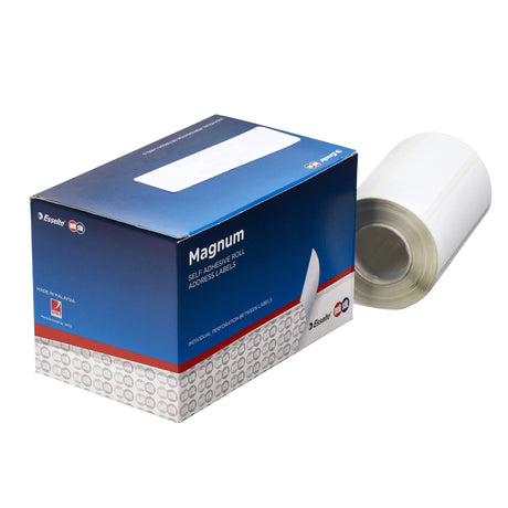 Quikstik Label Dispenser with 500 white labels, 89x24mm, designed for quick and efficient label application.