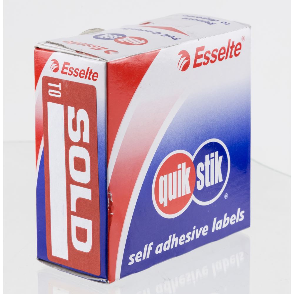 Quikstik Label Dispenser for 160 'Sold To' labels, enabling quick application for efficient labeling in offices and retail.