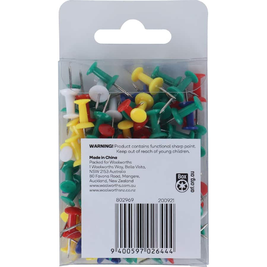 Paper Click Drawing Pins Push Pins 100pack
