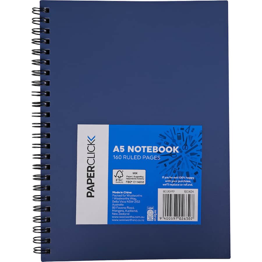 Paperclick Notebook A5 Pp Cover