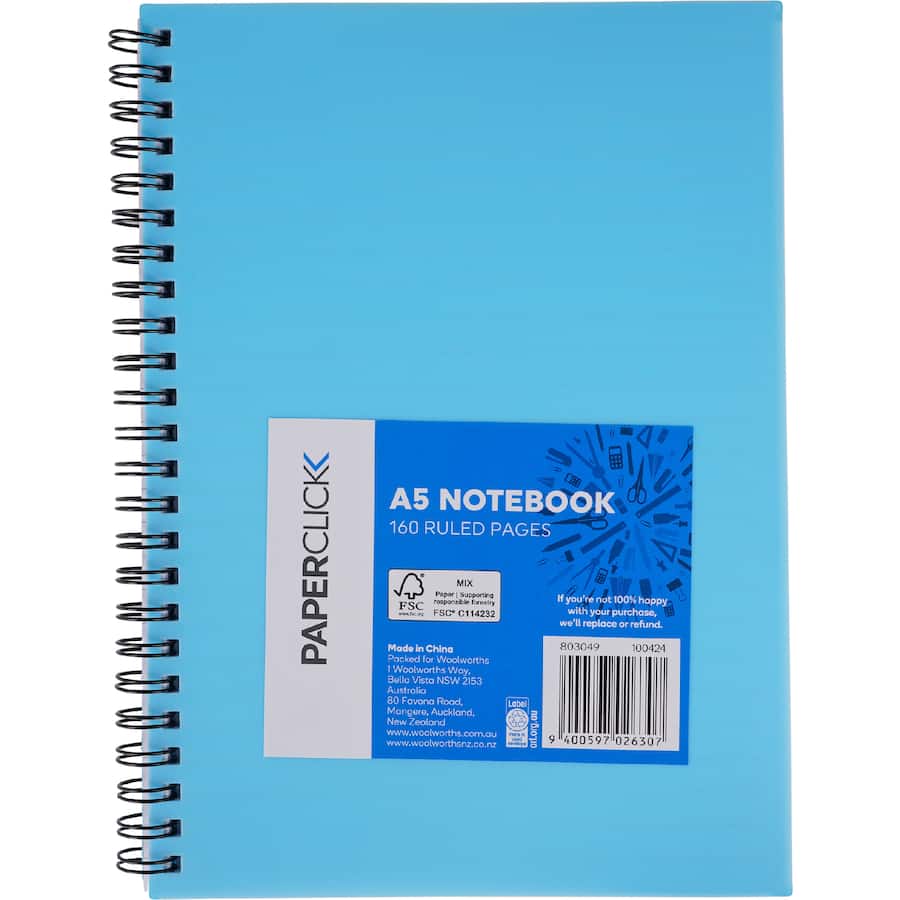 Paperclick Notebook A5 Pp Cover