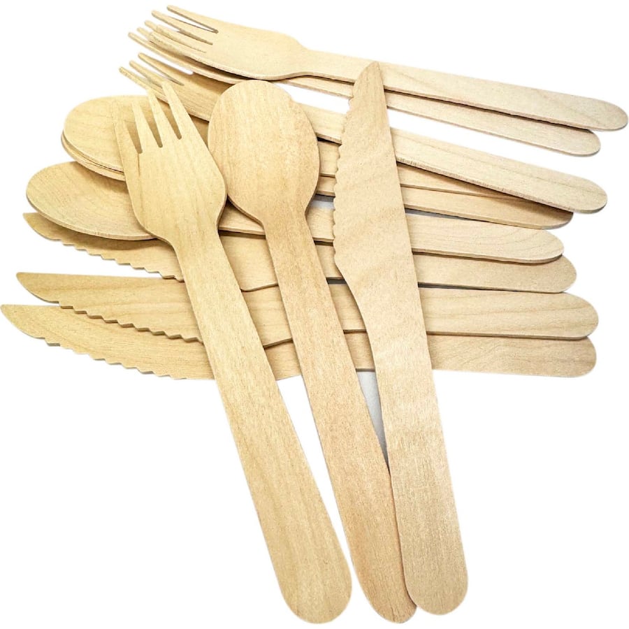 Armada Wooden Cutlery Set  12pack