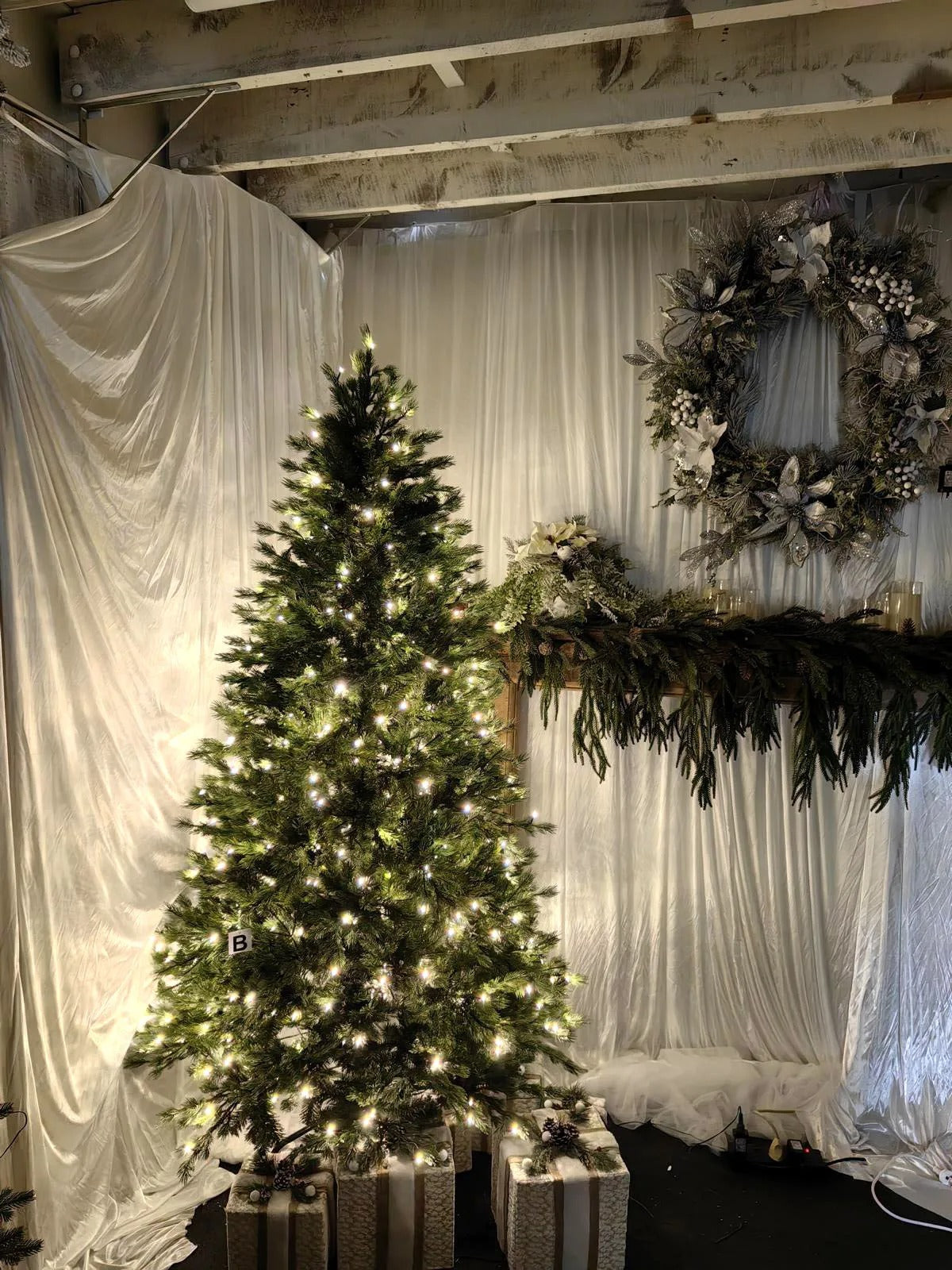 Christmas Tree - 7′ Real Touch Spruce Pine Tree with 700 Multi Function