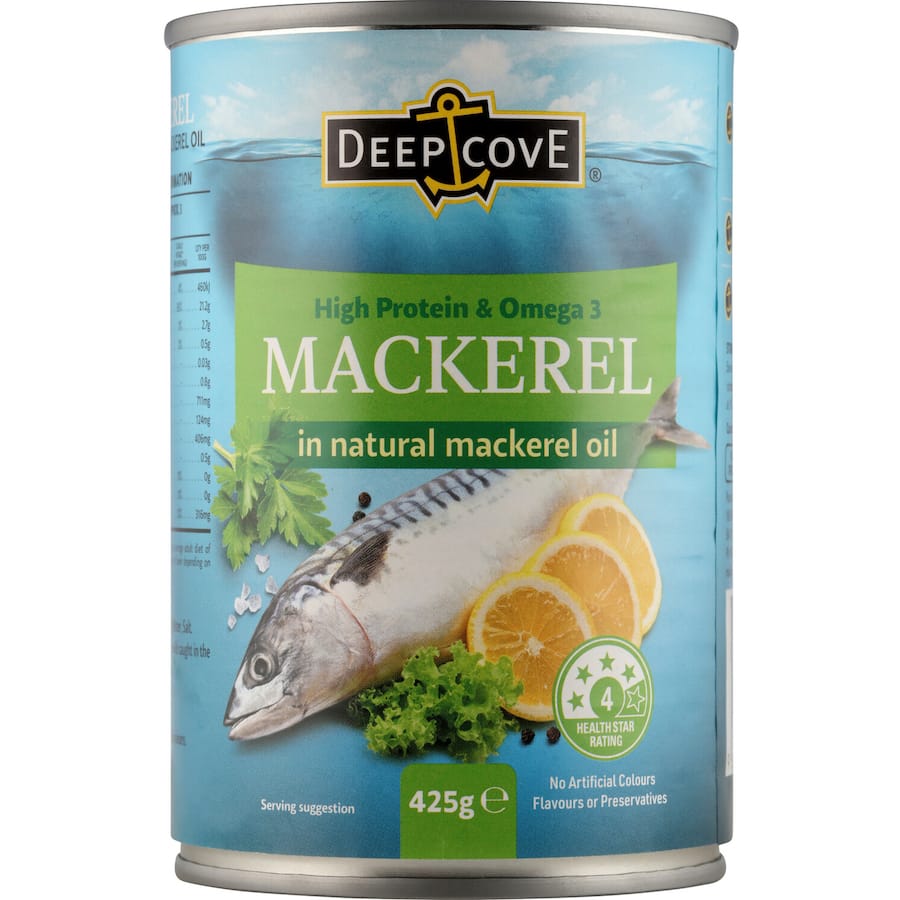 Deep Cove Mackerel In Oil Can 425g