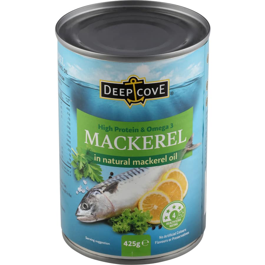 Deep Cove Mackerel In Oil Can 425g