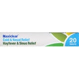 Maxiclear Cold, Flu & Sinus Remedy Cold, Nasal, Hayfever & Sinus 20pack