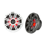 6.5in Coaxial Led Marine Speaker - 195w Pr