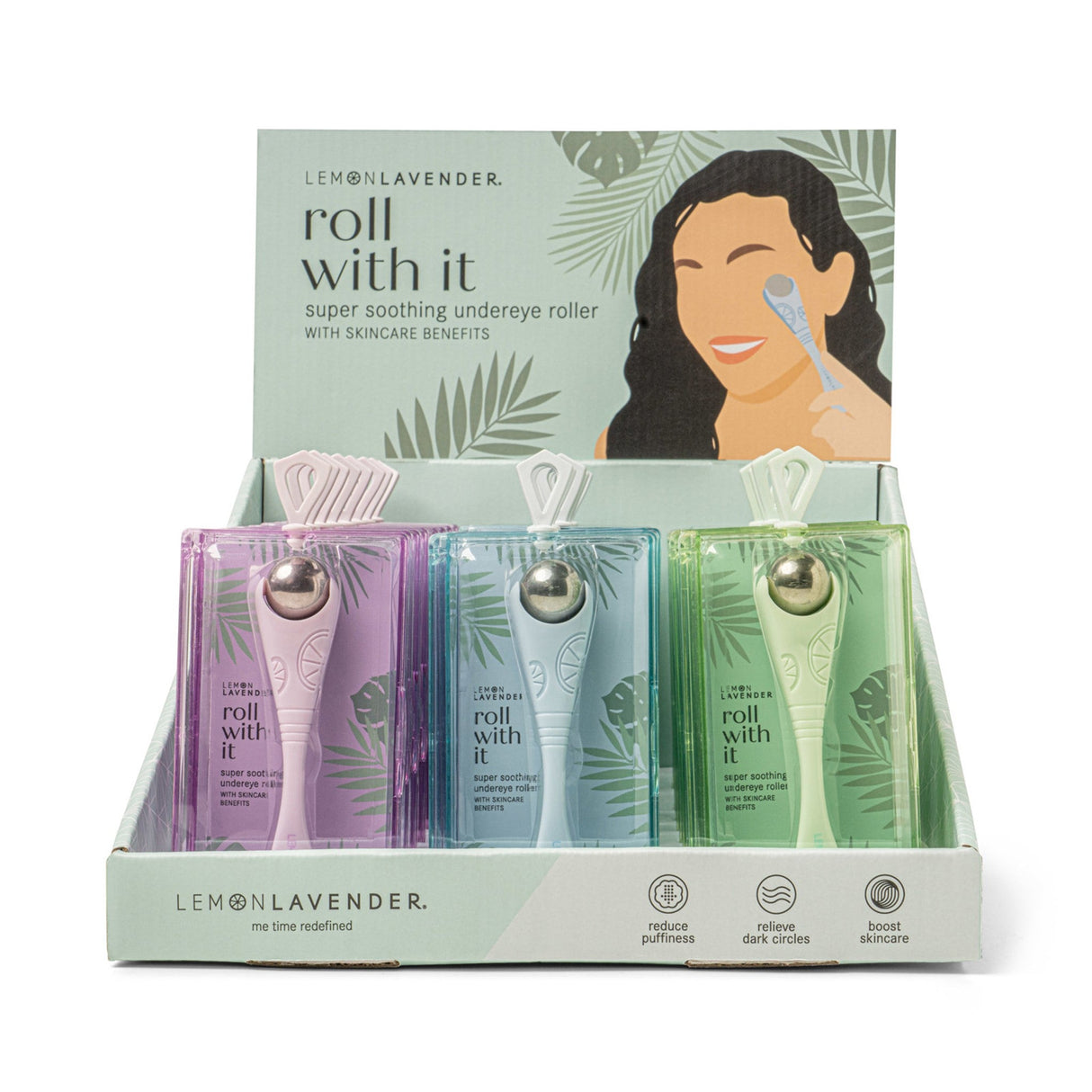 Lemon Lavender Roll With It Undereye Roller Disp - 24pcs