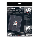Ultra Pro: UP81359 9-Pocket 11-Hole Platinum Page (10 ct retail pack)