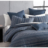 Platinum Orlando Jacquard European Pillowcase | Indigo