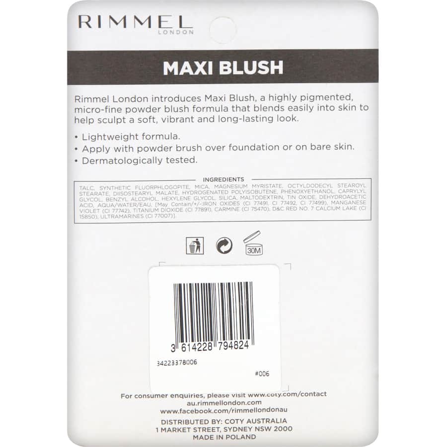 Rimmel Maxi Blusher Exposed 006 9g