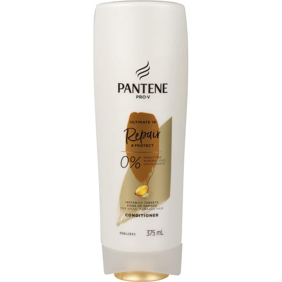 Pantene Pro-v Ultimate 10 Repair & Protect Conditioner For Damaged Hair 375mL