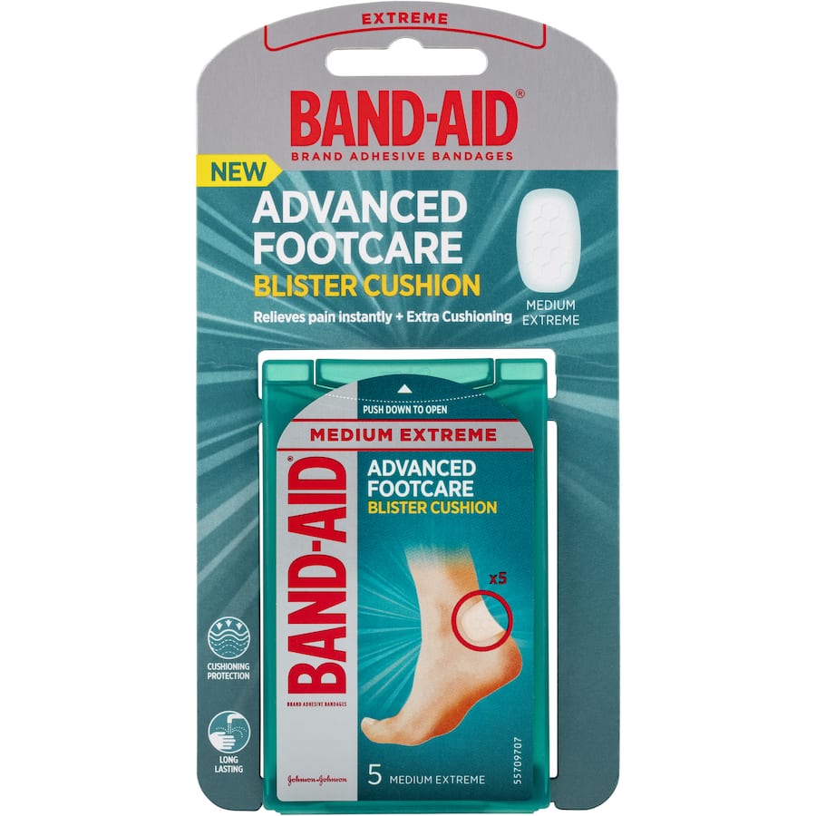Band Aid Plasters Medium Blister Cushion - 5pack