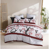 Logan & Mason Kyushu Red Quilt / Duvet | Super King Bed