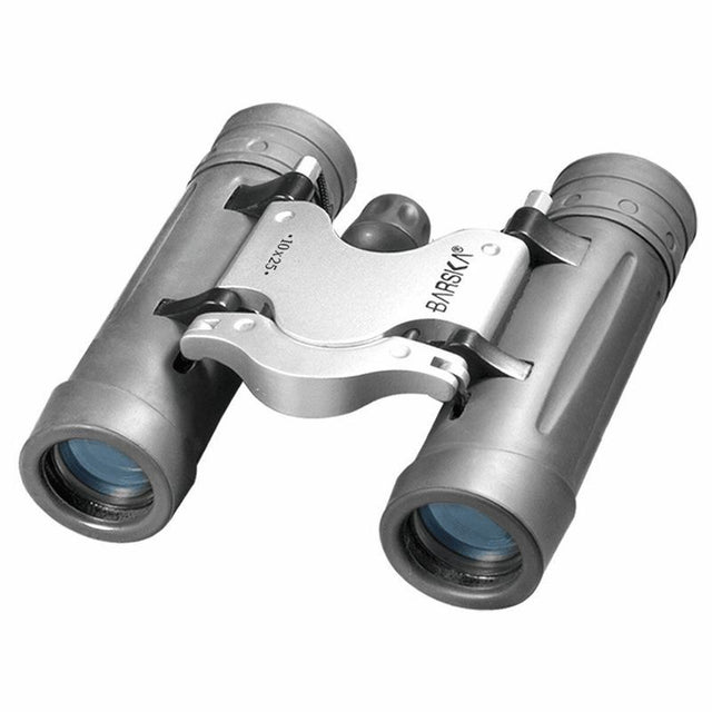 Sleek Barska Trend Roof Prism Compact Binoculars with 10x25 magnification, perfect for travel and outdoor events.