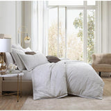 Private Collection Arlet Jacquard Quilt / Duvet Set | Queen Bed | Stone