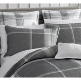 Private Collection Cannon Jacquard Quilt / Duvet Set | King Bed | Charcoal