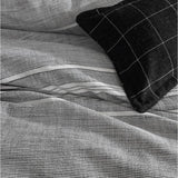 Private Collection Fitzgerald Jacquard Quilt / Duvet Set | King Bed | Coal