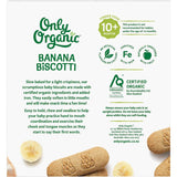 Only Organic Baby Snacks Banana Biscotti 100g