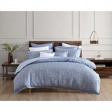 Private Collection Leoni Jacquard Quilt / Duvet Set | Queen Bed | Blue